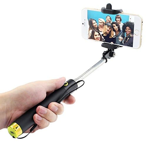 Selfie Stick, DaliNova One-piece U-Shape Self-portrait Monopod Extendable Selfie Stick with built-in Bluetooth Remote Shutter for Apple, Android Smartphones
