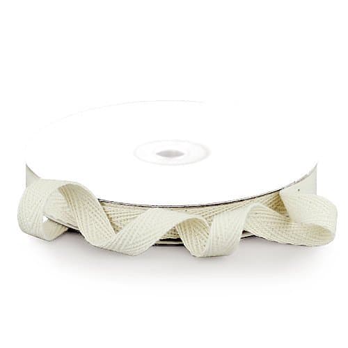 PoshNPretty Natural Cream Herringbone Cotton Tape Twill Tape Choose 3/8", 5/8", 7/8", 1.5" (1.5" x 10 Yards)