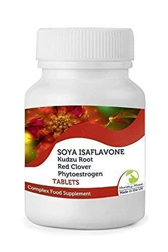 SOYA Isaflavone Kudzu Root Red Clover Complex Vitamins Phytoestrogen Health Food Supplement 30 Tablets Pills Nutrition Supplements Britain Quality in Bottlles HEALTHY MOOD UK