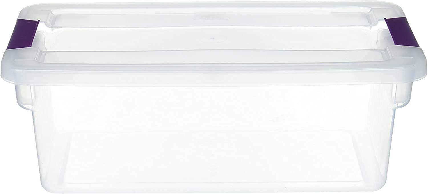 1753 15-Quart Clearview Latch Box Storage Tote Container