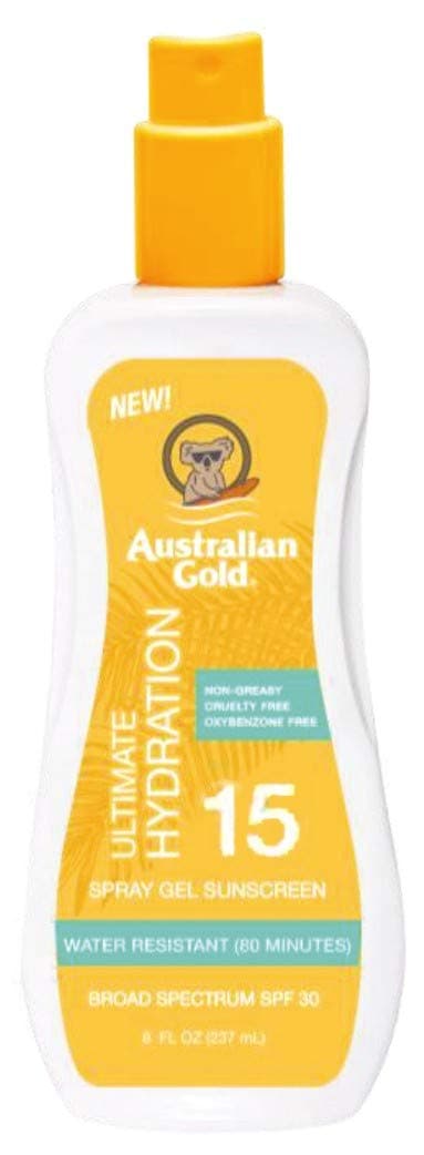 Australian GoldSpf#15 Spray Gel Moisture Max 8 Ounce (235ml) (3 Pack)