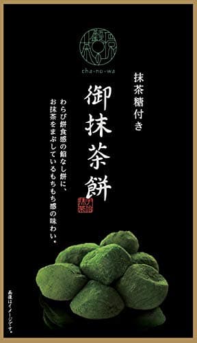 Cha No Wa Authentic Japanese Green Tea Matcha Mochi Rice Cake with Powdered Matcha Sugar 24 PCS