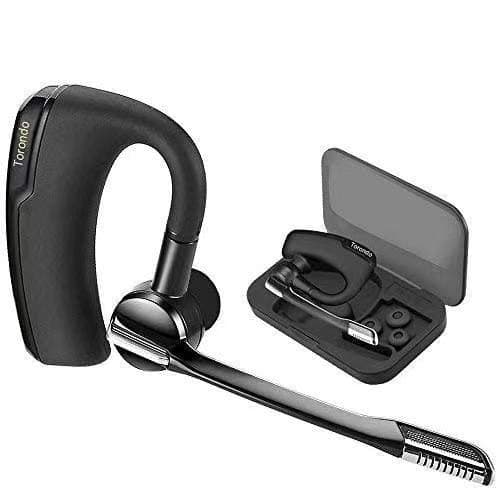 Bluetooth Headset V5.0, Ultra Light Weight(12g) Hand Free Wireless Earpiece Sweatproof Noise Reduction Earbuds with Microphone Crystal Clear Sound for Android Iphone Samsung PC Laptop