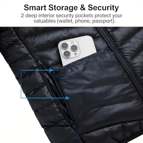 Men's Ultralight Packable Hooded Down Jacket Puffer Down Coats