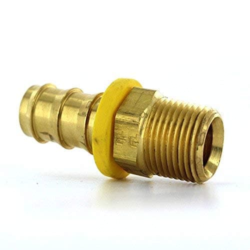 Parker 30182-6-6B Male Rigid Pipe Adapter 3/8 NPT X 3/8 Hose Brass