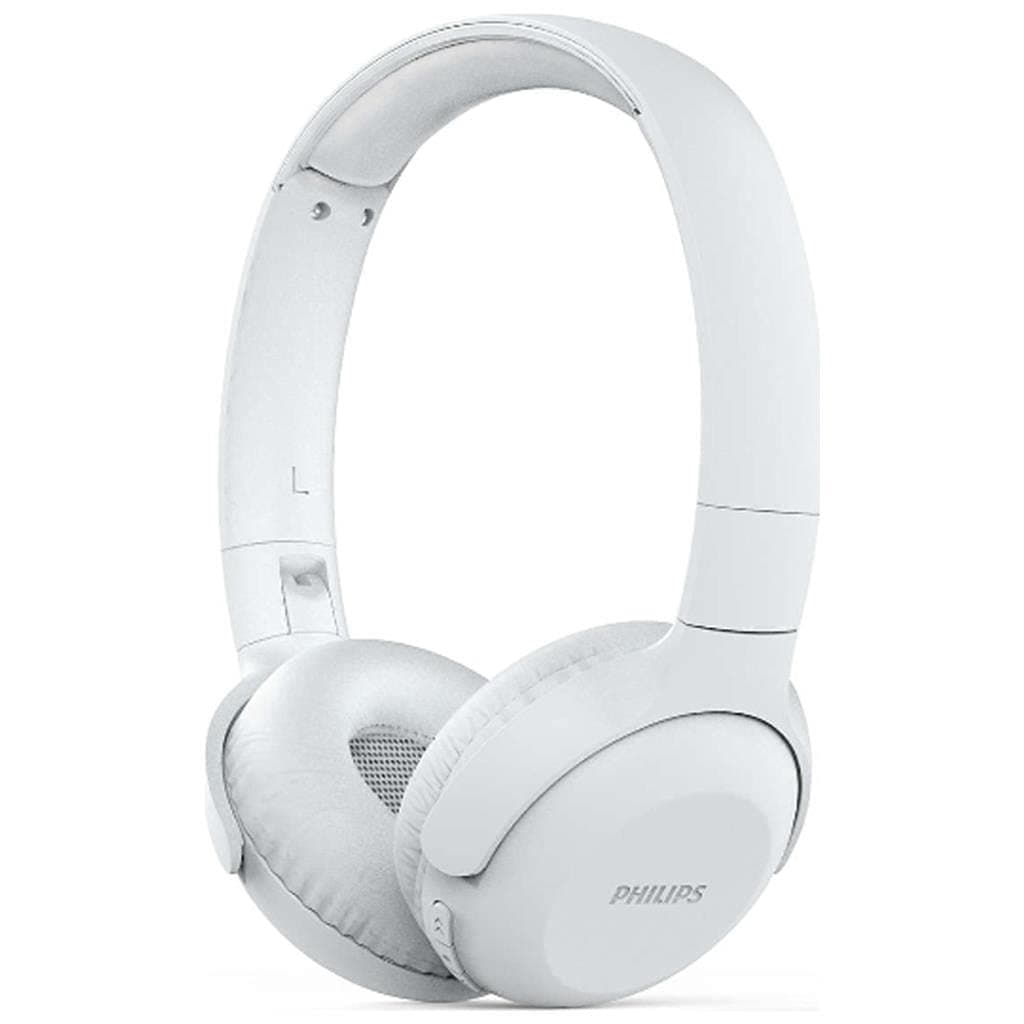 Philips Audio On Ear Headphones UH202WT/00 Bluetooth On Ears (Wireless, 15 Hour Battery, Soft Ear Pads, Built-In Microphone, Foldable) White, One Size