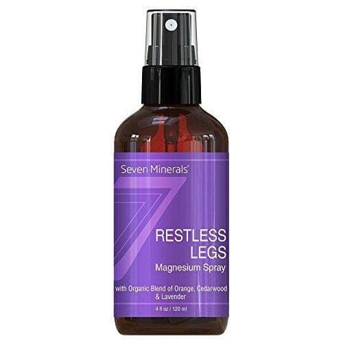 Restless Leg Syndrome Treatment & Cramp Pain Relief Magnesium Chloride Oil Spray | Made in USA - 100% Natural & Organic (4 fl oz /120ml)
