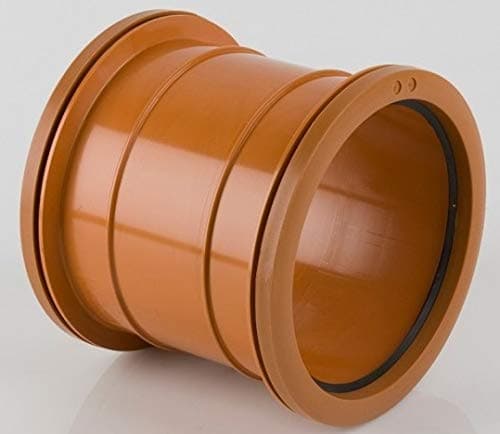 Brett MartinUnderground Soil B5001/S 110mm Double Socket PVC (BS) Slip Coupler