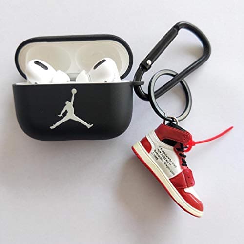 Off-White Air Jordan 85 Protective TPU Cover case Earbuds for Hypebeast for Wireless Apple AirPods 3gen Pro EarPods with 3D Mini Sneakers (Jordan)