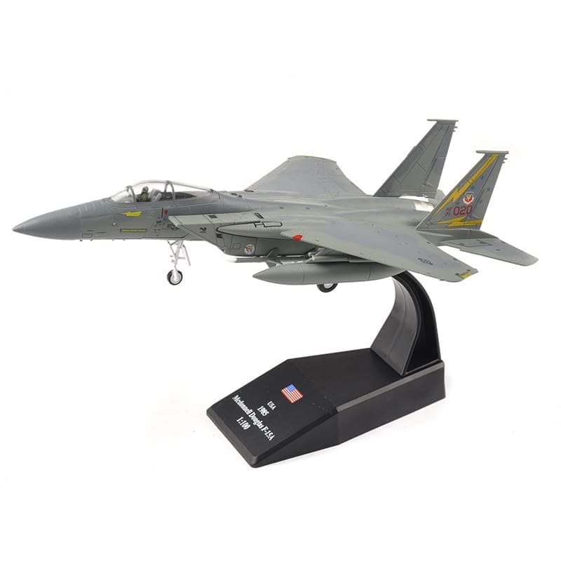 – McDonnell F-15A Eagle Diecast Aircraft Model 1/100 Scale Plane Toy Collectable Gift