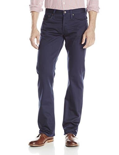 The Unbranded Brand Men's UB308 Straight-Leg Navy Selvedge Chino Pant