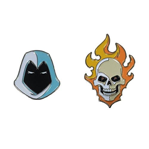 Mondo x Marvel Knights: Ghost Rider & Moon Knight Enamel Pin Set