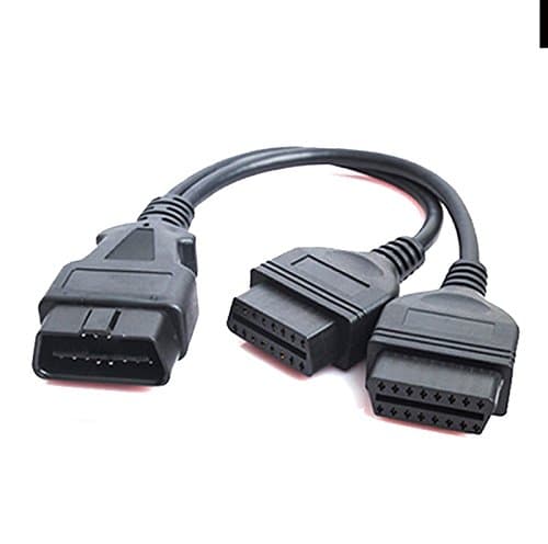 XicT OBD1 to OBD2 OBDII Adapter, OBDII Connector OBDII OBD2 16pin male 2 OBD2 female
