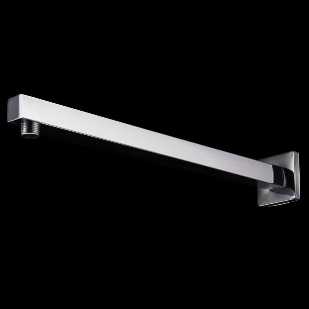 Aquieen SS 304 Shower Arm with Wall Flange Overhead Showers (Square, 24")