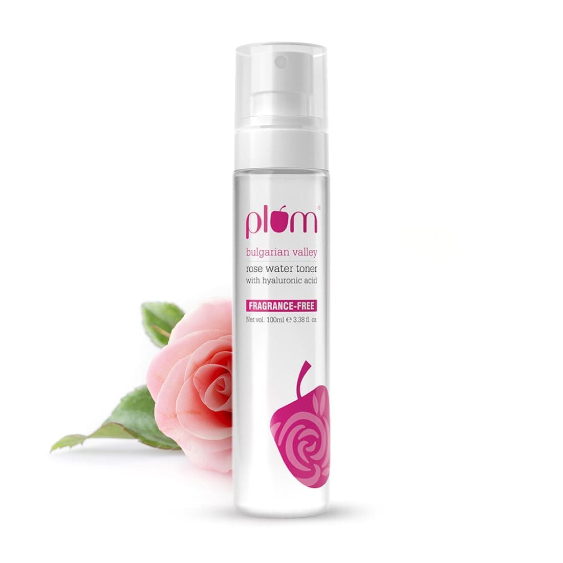 Plum Bulgarian Valley Rose Water Toner with Hyaluronic Acid & Rose Extracts Soothing for All Skin Types 100Ml