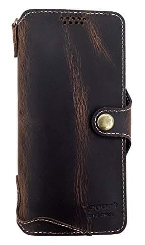 Yogurt for OnePlus 7 Pro Genuine Leather Wallet Cases Cover Handmade Oil Leather