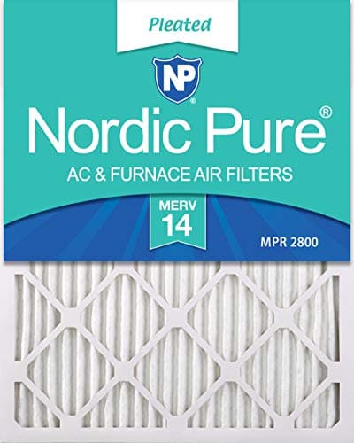 Nordic Pure 14x24x1 (13 3/4 x 23 3/4 x 3/4) Pleated MERV 14 Air Filters 6 Pack