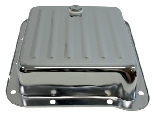Compatible/Replacement for Ford C4 Steel Transmission Pan (Pan Fill Style) - Chrome