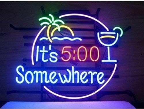 17X14 Inches IT5 Some Where Real Glass Neon Light Sign Beer Bar Pub Store Club Garage Home Party Light Sign