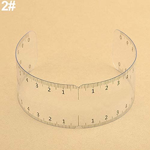 Reusable Eyebrow Stencil Makeup Microblading Measure Symmetrical Tattoo Ruler - 2# liyhh