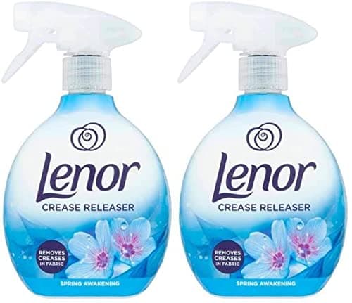 Crease Releaser Spray Removes Creases in Fabric. Spring Awakening Scent, Twin Pack, 2 x 500ml