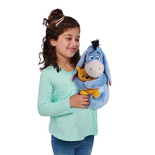 Disney Classics Lil Friends Eeyore and Winnie the Pooh Plush Toy, Children's Toy from 2 Years by Just Play