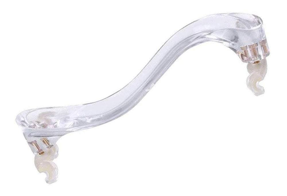 Liyafy Crystal Violin Shoulder Rest for 4/4 and 3/4 Size with Cleaning Cloth Perfect for Beginners and Professionals