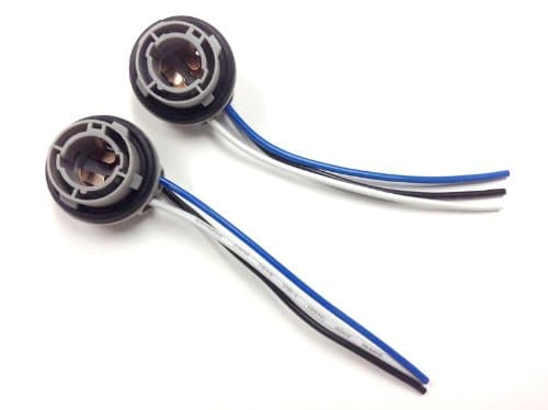 Fyre Flys 1157/2357 Bulb Socket Brake Turn Signal Light Harness Wire LED Pig Tail Plug