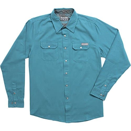 FlyLow Gear Handlebar Tech Flannel Shirt - Men's Ocean, XL