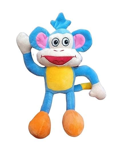 AVS Soft Toy for Girl Doraa Monkey Plush Super Soft Toy Huggable Toy for Baby Girls/Kids Ideal for Birthdays (Size 26cm) (Multi) Valentine Day