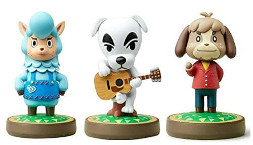 Kaizo - K.K. - Digby - Amiibo (Animal Crossing Series) for Nintendo Switch - WiiU, 3DS 3 Pack (Bulk Packaging)
