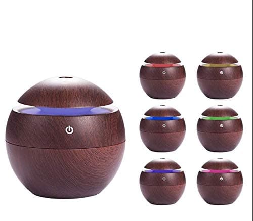 Brezzycloud Wooden Aroma Diffuser Humidifier, Air Oil Diffuser Air Freshener for Office, Home, Bedroom, Children Room, Yoga etc (Multi Color) (ASSORTED)