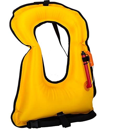 Ruipoo Inflatable Life Jacket, Snorkeling Diving Safety Vest for Kayaking Rafting Swimming