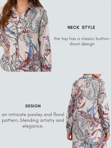 LERIYA FASHION Paisley Printed Kurta-Set for Women – Viscose Rayon Printed Kurta & Straight Pant | Festive Ethnic Indian Traditional Outfit for Functions & Puja | Lightweight Two Piece Dress for Beach & Holiday Look