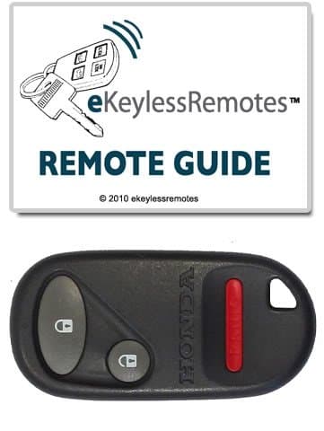 Honda 3 Button Keyless Entry Remote (FCC ID: NHVWB1U521 or NHVWB1U523 - INTERCHANGEABLEKey Fob Clicker 2003 2004 Pilot