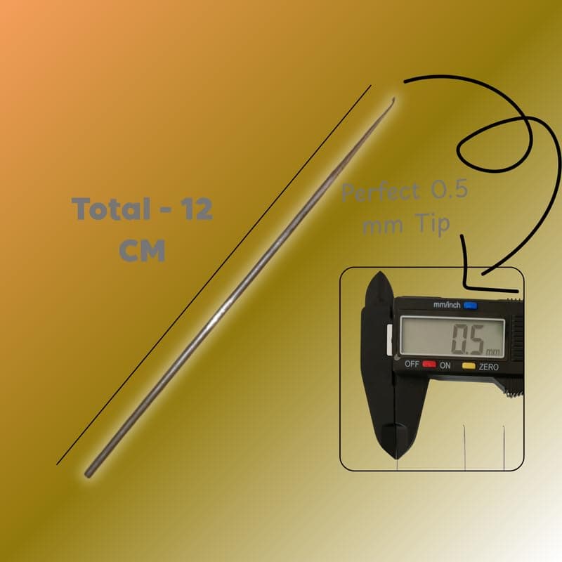 Aari & Tulip Needle Set – Beads, Zardoshi & Thread Work Combo – 3-Piece Kit for Professional Embroidery & Aari Craft