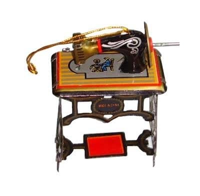 tin toys new collector wind up metal toy hanger classic antique sewing machine