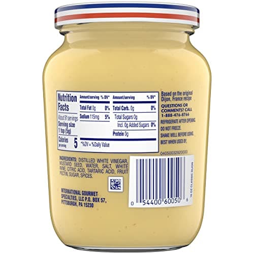 Grey Poupon Dijon Mustard (16 oz Jar) (Pack of 2)