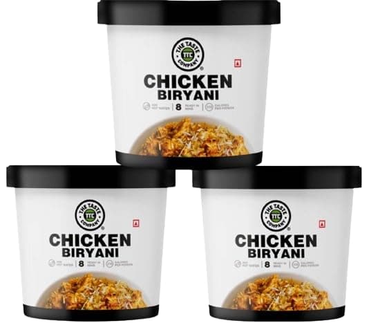 TheTasteCompany Chicken Biryani - Ready to Eat | Instant Food | Taste Company (Pack of 3)