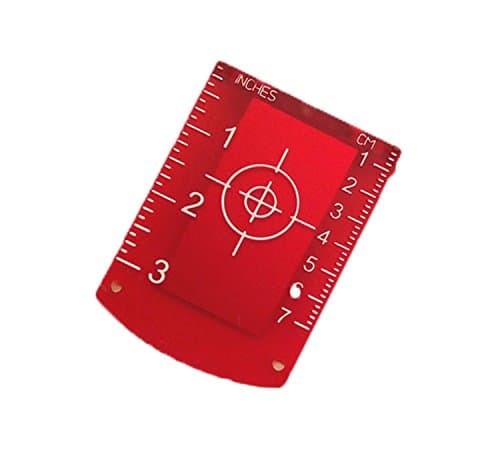 Magnetic Floor Target Plate with Stand Latitude Laser Target Leveling Laser Target (RED （Pack of 1)
