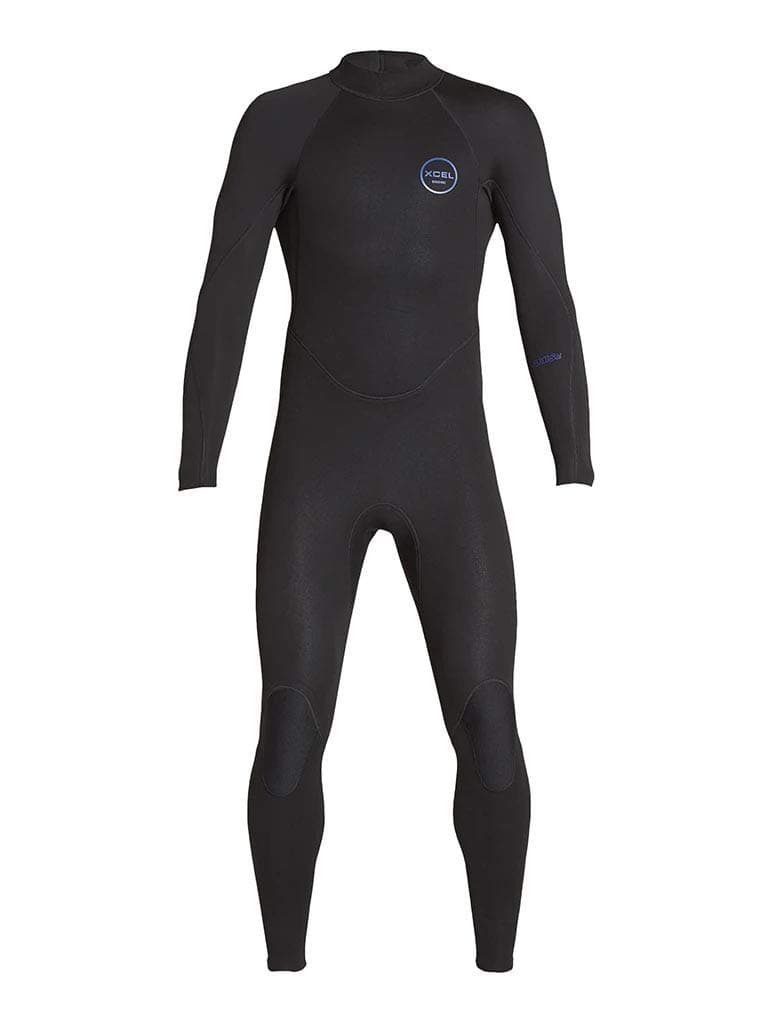 Xcel Mens Axis Flatlock Long Sleeve Back Zip 3/2mm Fullsuit