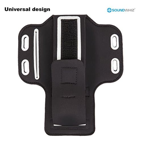 iPhone Armband for 6/7/8 & Galaxy 6/7/8 Sweatproof Sports & Running Armband. Key Holder, Reflective Safety Strip, Bonus Extender. Not for Larger iPhone Plus or Galaxy + Models