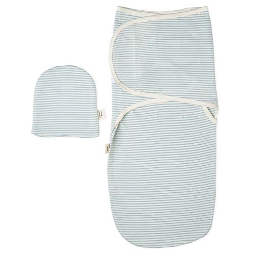 Swaddle Blanket with Hat Set - Best Baby Swaddle Wrap for Swaddling - Plant Dyes, Premium Quality Infant Swaddle Blankets for Girls and Boys