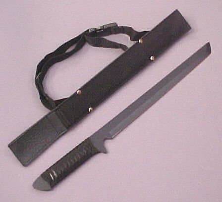 Dark Ninja Stealth Sword w/ Backstrap 18"