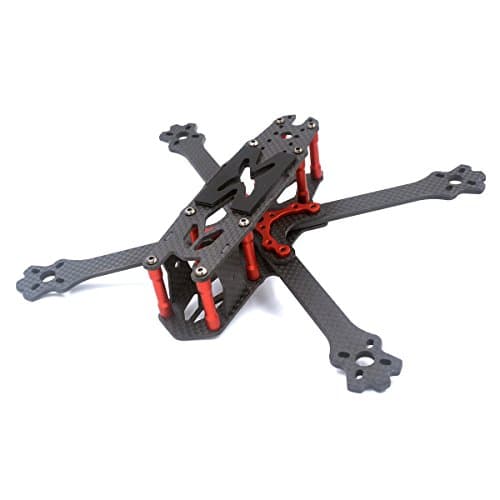 Thriverline 215mm FPV Frame 3K Carbon Fiber Frame 4mm Thickness for FPV Racing Drone like QAV210 QAV250 etc (215mm)