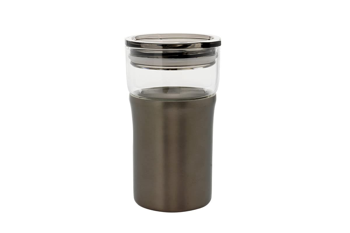 ROVATTIGlass Take Away Mug Gray 350ml