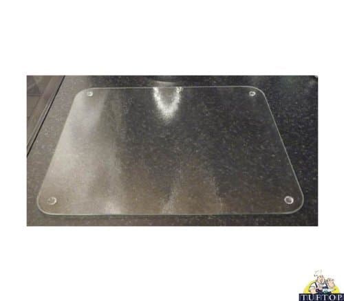 Premium Glass Clear Frosted Medium Kitchen Worktop Saver Protector