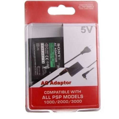SME PSP 5V AC Charger/Adapter for Sony PSP Game Console Models 1000/2000/3000,Black