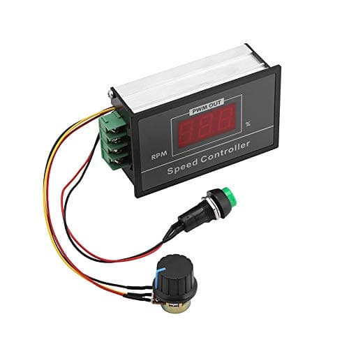 DC6-60V 6V 12V 24V 48V 30A PWM DC Motor Speed Controller,Stepless Speed Regulation Start Stop Switch with Digital Display