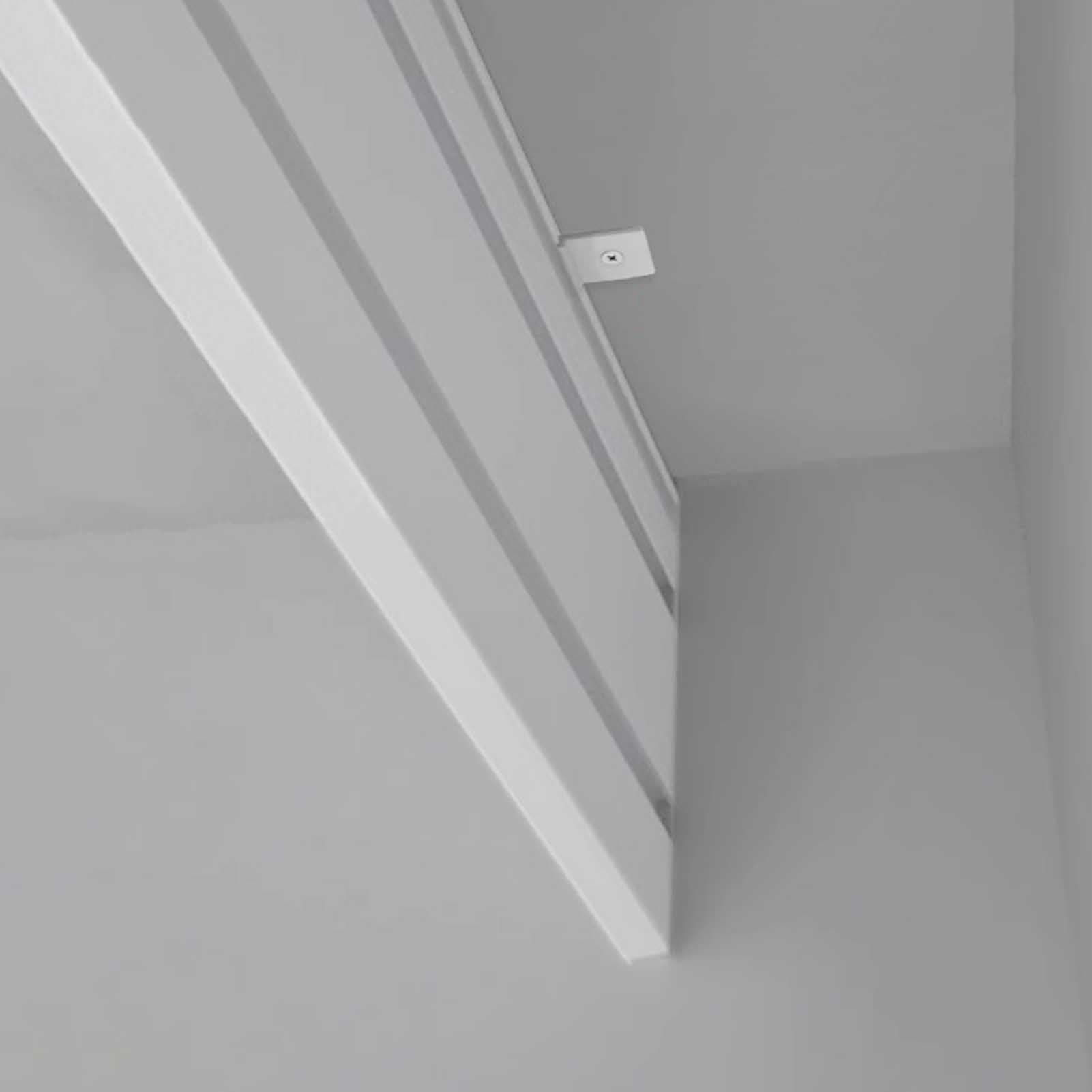 ZIMGOD Ceiling Curtain Pelmet Box Only, Blackout Curtain Box Valance Frame without Track, White Curtain Pelmet Panel Cover for Sliding Door/Bay Window(260cm/8.5ft)